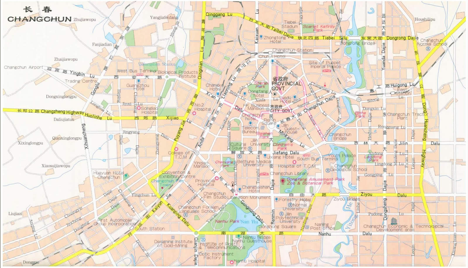 changchun city map